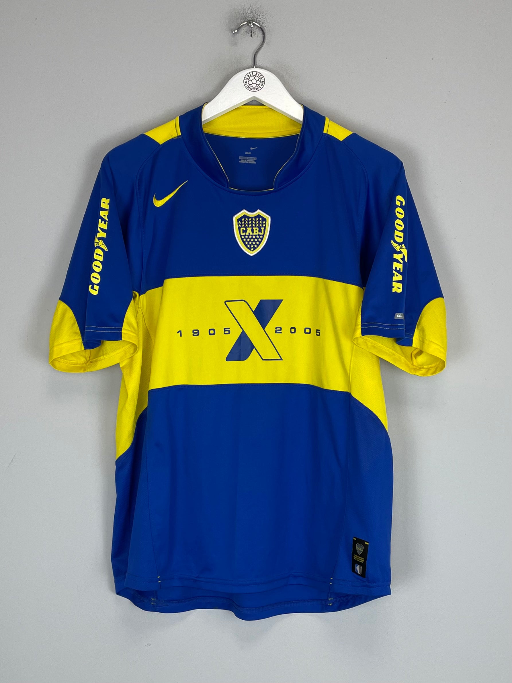 2005 BOCA JUNIORS *CENTENARY* HOME SHIRT (L) NIKE CLASSIC FOOTBALL SHIRTS VINTAGE FC26