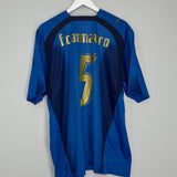 Shop 2006 ITALY **CANNAVARO #5 HOME SHIRT (XXL) PUMA, classic football shirts, vintage football shirts & retro soccer jerseys at Cult Kits