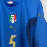 Shop 2006 ITALY **CANNAVARO #5 HOME SHIRT (XXL) PUMA, classic football shirts, vintage football shirts & retro soccer jerseys at Cult Kits