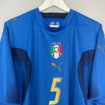 Shop 2006 ITALY **CANNAVARO #5 HOME SHIRT (XXL) PUMA, classic football shirts, vintage football shirts & retro soccer jerseys at Cult Kits