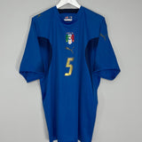 Shop 2006 ITALY **CANNAVARO #5 HOME SHIRT (XXL) PUMA, classic football shirts, vintage football shirts & retro soccer jerseys at Cult Kits