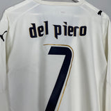 Shop 2006 ITALY DEL PIERO #7 L/S AWAY SHIRT (XL) PUMA, classic football shirts, vintage football shirts & retro soccer jerseys at Cult Kits