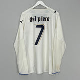 Shop 2006 ITALY DEL PIERO #7 L/S AWAY SHIRT (XL) PUMA, classic football shirts, vintage football shirts & retro soccer jerseys at Cult Kits