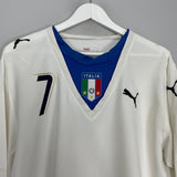 Shop 2006 ITALY DEL PIERO #7 L/S AWAY SHIRT (XL) PUMA, classic football shirts, vintage football shirts & retro soccer jerseys at Cult Kits