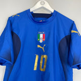 2006 ITALY TOTTI 10 HOME SHIRT (L) PUMA - Cult Kits - Large - Buy Vintage Football Shirts, Authentic Retro Football Shirts For Sale, Classic Football Shirts & Soccer Jersey