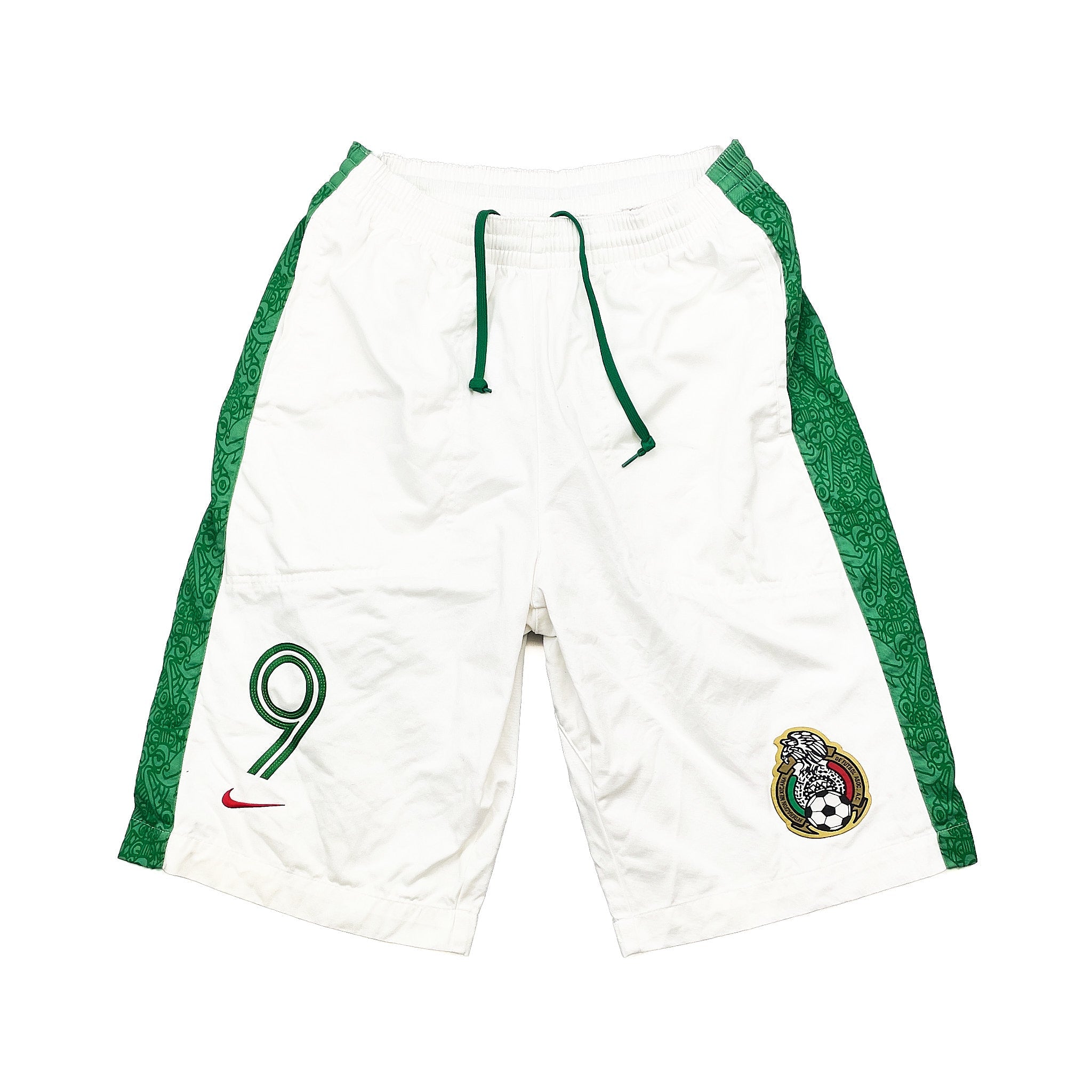 Buy 2006 Mexico 9 Long Shorts (M) Nike ~ Free worldwide shipping available ~ Authentic Vintage Football Shirts from Cult Kits