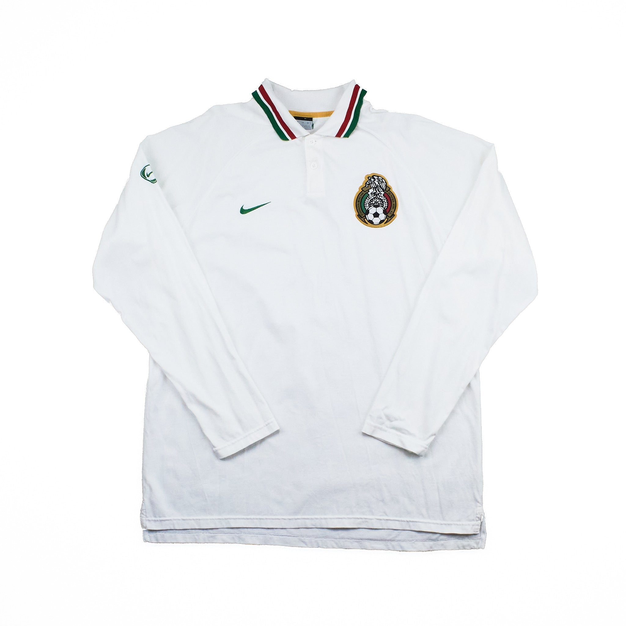 Buy 2006 Mexico L/S Training Polo Top (XL) Nike ~ Free worldwide shipping ~ Authentic Vintage Football Shirts from Cult Kits