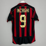 Shop 2006/07 AC MILAN INZAGHI #9 HOME SHIRT (S) ADIDAS, classic football shirts, vintage football shirts & retro soccer jerseys at Cult Kits