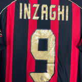 Shop 2006/07 AC MILAN INZAGHI #9 HOME SHIRT (S) ADIDAS, classic football shirts, vintage football shirts & retro soccer jerseys at Cult Kits