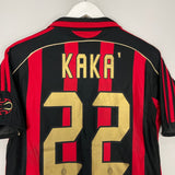 Shop 2006/07 AC MILAN KAKA #22 HOME SHIRT (S) ADIDAS, classic football shirts, vintage football shirts & retro soccer jerseys at Cult Kits