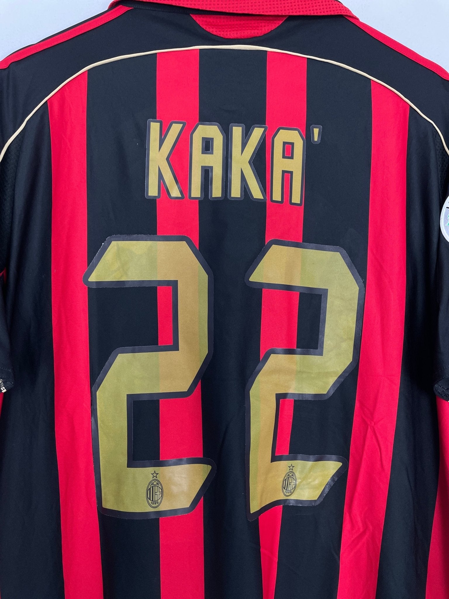 Shop 2006/07 AC MILAN KAKA #22 HOME SHIRT (XL) ADIDAS, classic football shirts, vintage football shirts & retro soccer jerseys at Cult Kits