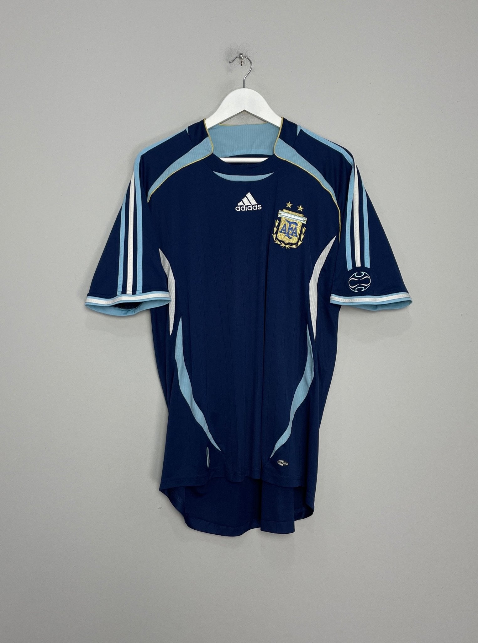 Shop 2006/07 ARGENTINA AWAY SHIRT (XL) ADIDAS, classic football shirts, vintage football shirts & retro soccer jerseys at Cult Kits