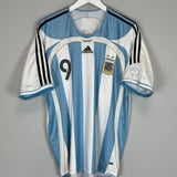 2006/07 ARGENTINA CRESPO 9 HOME SHIRT (L) ADIDAS - Cult Kits - Large - Buy Vintage Football Shirts, Authentic Retro Football Shirts For Sale, Classic Football Shirts & Soccer Jersey