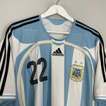Shop 2006/07 ARGENTINA L.GONZALEZ #22 HOME SHIRT (XL) ADIDAS, classic football shirts, vintage football shirts & retro soccer jerseys at Cult Kits