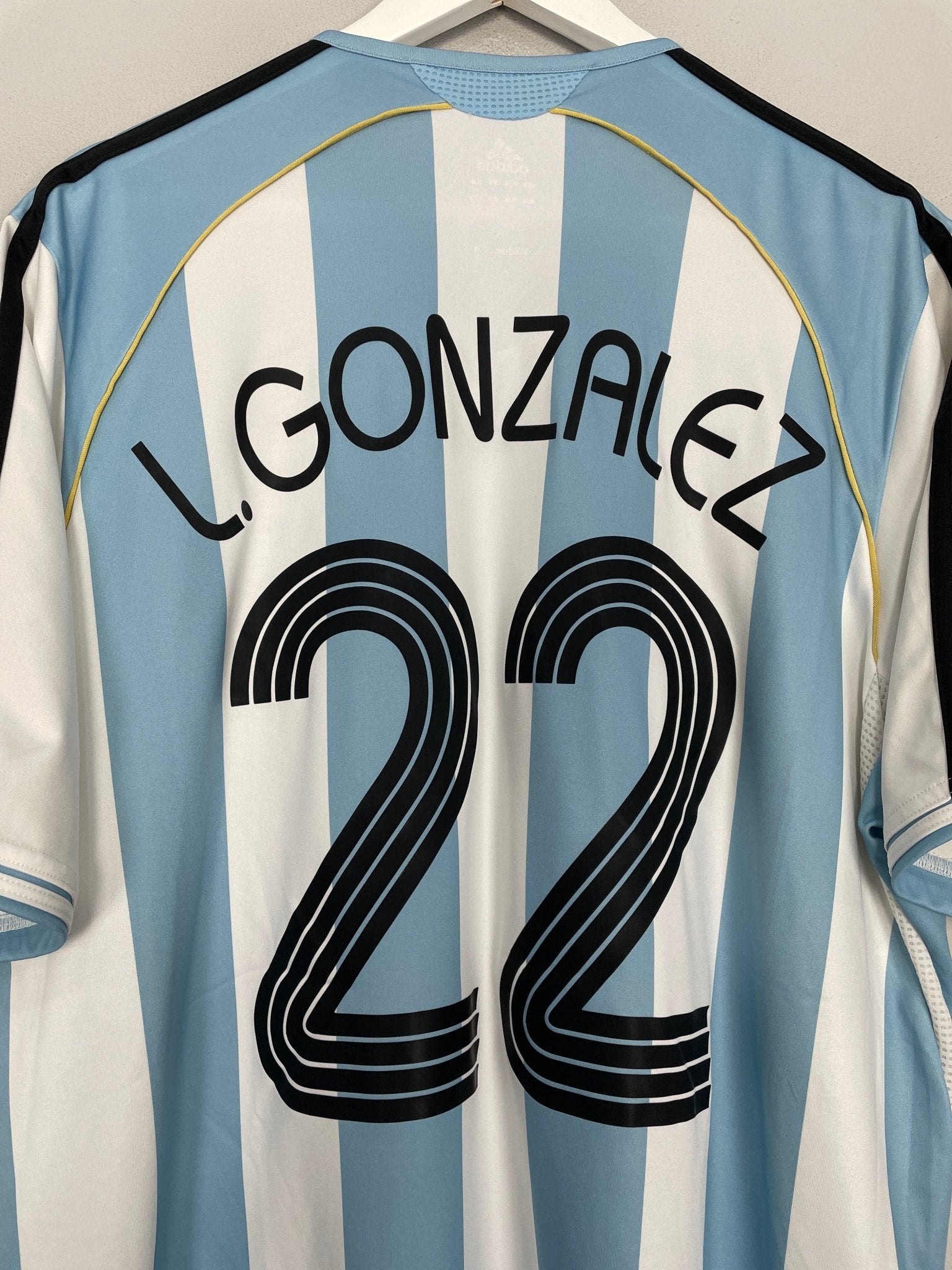 Argentina Adidas 2006 22 Lucho Gonzalez 【公式通販】