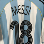 Shop 2006/07 ARGENTINA MESSI #18 HOME SHIRT (XL) ADIDAS, classic football shirts, vintage football shirts & retro soccer jerseys at Cult Kits
