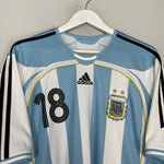 Shop 2006/07 ARGENTINA MESSI #18 HOME SHIRT (XL) ADIDAS, classic football shirts, vintage football shirts & retro soccer jerseys at Cult Kits