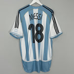 Shop 2006/07 ARGENTINA MESSI #18 HOME SHIRT (XL) ADIDAS, classic football shirts, vintage football shirts & retro soccer jerseys at Cult Kits