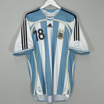 Shop 2006/07 ARGENTINA MESSI #18 HOME SHIRT (XL) ADIDAS, classic football shirts, vintage football shirts & retro soccer jerseys at Cult Kits