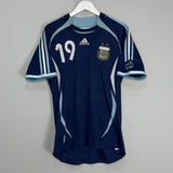 Shop 2006/07 ARGENTINA MESSI #19 AWAY SHIRT (M) ADIDAS, classic football shirts, vintage football shirts & retro soccer jerseys at Cult Kits