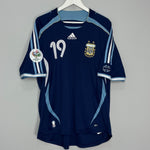 Shop 2006/07 ARGENTINA MESSI #19 AWAY SHIRT (XL) ADIDAS, classic football shirts, vintage football shirts & retro soccer jerseys at Cult Kits