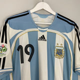 Shop 2006/07 ARGENTINA MESSI #19 HOME SHIRT (L) ADIDAS, classic football shirts, vintage football shirts & retro soccer jerseys at Cult Kits