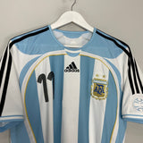 Shop 2006/07 ARGENTINA TEVEZ #11 HOME SHIRT (M) ADIDAS, classic football shirts, vintage football shirts & retro soccer jerseys at Cult Kits