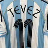Shop 2006/07 ARGENTINA TEVEZ #11 HOME SHIRT (M) ADIDAS, classic football shirts, vintage football shirts & retro soccer jerseys at Cult Kits
