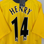 Shop 2006/07 ARSENAL HENRY #14 *BNWT* AWAY SHIRT (L) NIKE, classic football shirts, vintage football shirts & retro soccer jerseys at Cult Kits