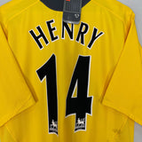 Shop 2006/07 ARSENAL HENRY #14 *BNWT* AWAY SHIRT (L) NIKE, classic football shirts, vintage football shirts & retro soccer jerseys at Cult Kits