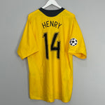 Shop 2006/07 ARSENAL HENRY #14 C/L AWAY SHIRT (XL) NIKE, classic football shirts, vintage football shirts & retro soccer jerseys at Cult Kits
