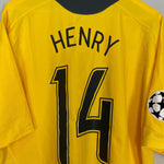 Shop 2006/07 ARSENAL HENRY #14 C/L AWAY SHIRT (XL) NIKE, classic football shirts, vintage football shirts & retro soccer jerseys at Cult Kits