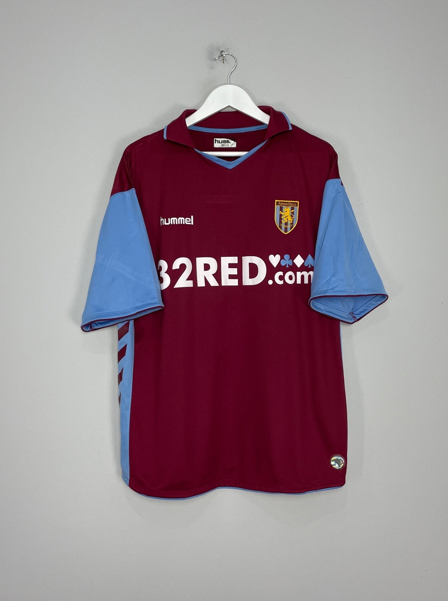 2006/07 ASTON VILLA LAURSEN #5 HOME SHIRT (L) HUMMEL – Cult Kits