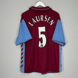 Shop 2006/07 ASTON VILLA LAURSEN #5 HOME SHIRT (L) HUMMEL, classic football shirts, vintage football shirts & retro soccer jerseys at Cult Kits