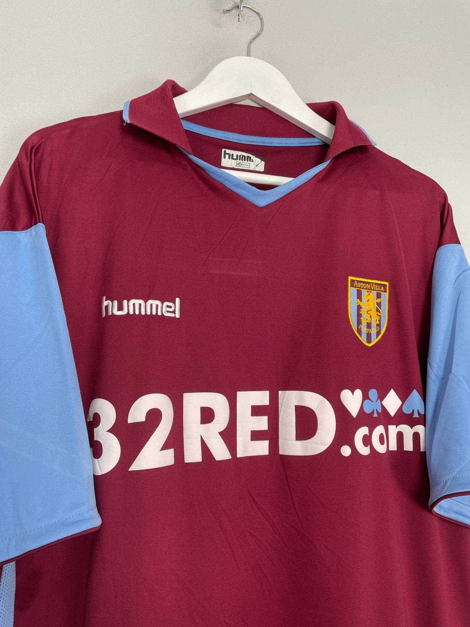 2006/07 ASTON VILLA LAURSEN #5 HOME SHIRT (L) HUMMEL – Cult Kits