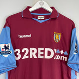2006/07 ASTON VILLA MALONEY 28 HOME SHIRT (M) HUMMEL - Cult Kits - Medium - Buy Vintage Football Shirts, Authentic Retro Football Shirts For Sale, Classic Football Shirts & Soccer Jersey