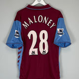 2006/07 ASTON VILLA MALONEY 28 HOME SHIRT (M) HUMMEL - Cult Kits - Medium - Buy Vintage Football Shirts, Authentic Retro Football Shirts For Sale, Classic Football Shirts & Soccer Jersey
