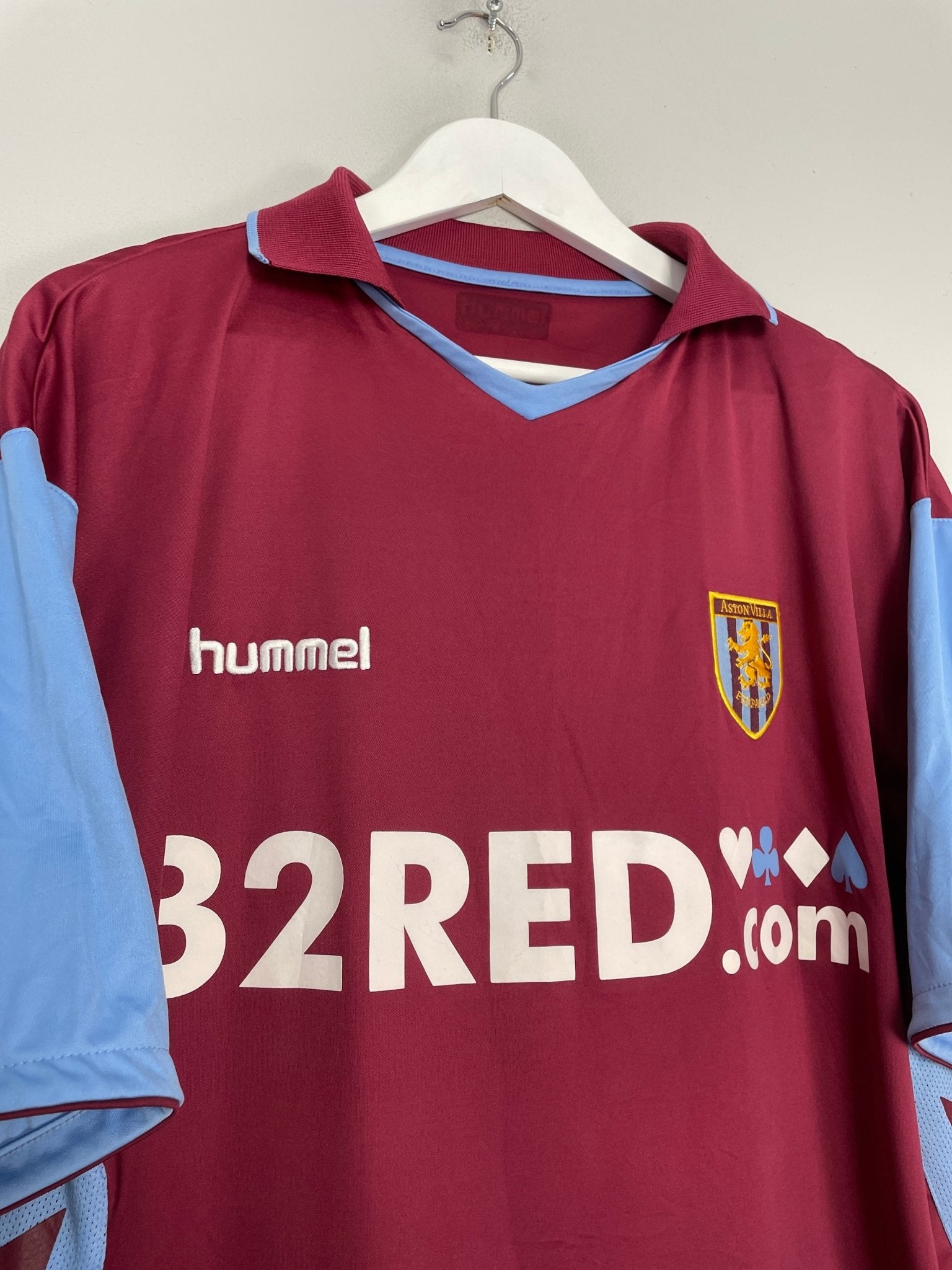 Shop 2006/07 ASTON VILLA PETROV #11 HOME SHIRT (M) HUMMEL, classic football shirts, vintage football shirts & retro soccer jerseys at Cult Kits