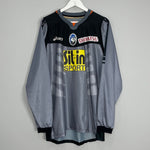 Shop 2006/07 ATALANTA CALDERONI #27 *PLAYER ISSUE + SIGNED* GK SHIRT (XXL) ASICS, classic football shirts, vintage football shirts & retro soccer jerseys at Cult Kits