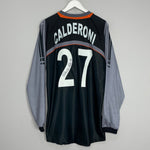 Shop 2006/07 ATALANTA CALDERONI #27 *PLAYER ISSUE + SIGNED* GK SHIRT (XXL) ASICS, classic football shirts, vintage football shirts & retro soccer jerseys at Cult Kits