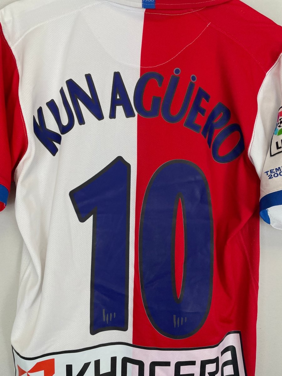 2006/07 ATLETICO MADRID KUN AGUERO 10 HOME SHIRT (M) NIKE - Cult Kits - Medium - Buy Vintage Football Shirts, Authentic Retro Football Shirts For Sale, Classic Football Shirts & Soccer Jersey