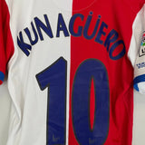 2006/07 ATLETICO MADRID KUN AGUERO 10 HOME SHIRT (M) NIKE - Cult Kits - Medium - Buy Vintage Football Shirts, Authentic Retro Football Shirts For Sale, Classic Football Shirts & Soccer Jersey