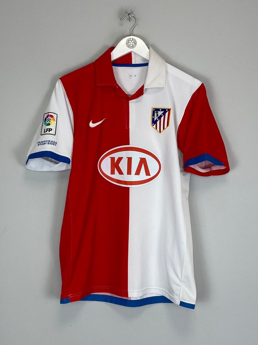2006/07 ATLETICO MADRID KUN AGUERO 10 HOME SHIRT (M) NIKE - Cult Kits - Medium - Buy Vintage Football Shirts, Authentic Retro Football Shirts For Sale, Classic Football Shirts & Soccer Jersey