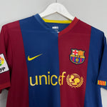 Shop 2006/07 BARCELONA MESSI #19 HOME SHIRT (M) NIKE, classic football shirts, vintage football shirts & retro soccer jerseys at Cult Kits