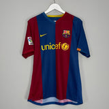 Shop 2006/07 BARCELONA RONALDINHO #10 HOME SHIRT (L) NIKE, classic football shirts, vintage football shirts & retro soccer jerseys at Cult Kits