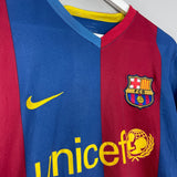 Shop 2006/07 BARCELONA RONALDINHO #10 HOME SHIRT (L) NIKE, classic football shirts, vintage football shirts & retro soccer jerseys at Cult Kits
