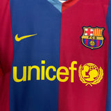 Shop 2006/07 BARCELONA RONALDINHO #10 HOME SHIRT (M) NIKE, classic football shirts, vintage football shirts & retro soccer jerseys at Cult Kits