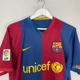Shop 2006/07 BARCELONA RONALDINHO #10 HOME SHIRT (M) NIKE, classic football shirts, vintage football shirts & retro soccer jerseys at Cult Kits