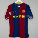 Shop 2006/07 BARCELONA RONALDINHO #10 HOME SHIRT (M) NIKE, classic football shirts, vintage football shirts & retro soccer jerseys at Cult Kits