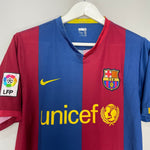 Shop 2006/07 BARCELONA RONALDINHO #10 HOME SHIRT (M) NIKE, classic football shirts, vintage football shirts & retro soccer jerseys at Cult Kits